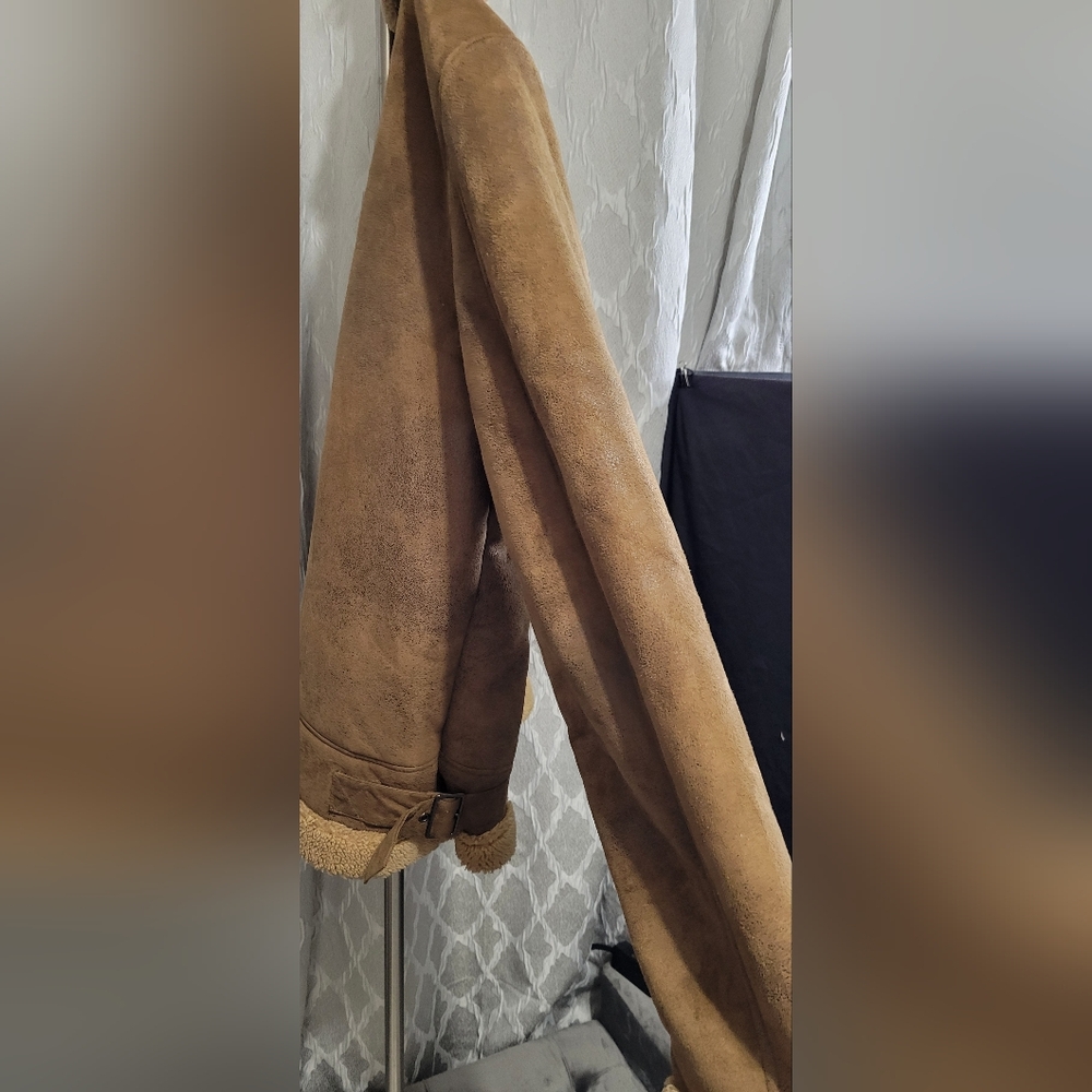 Rainforest | Aviator Bomber Jacket | Men's Faux Shearling-Lined Bomber Jacket - Picture 4 of 10